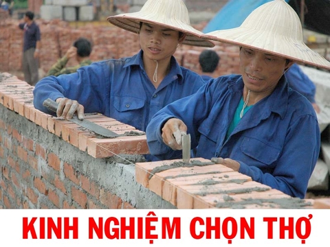 Tổng hợp các kinh nghiệm lựa chọn thợ thi công xây dựng nhà ở TV630066