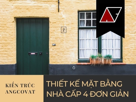 Kinh nghiệm thiết kế mặt bằng nhà cấp 4 đơn giản mà vẫn tiện nghi đầy đủ