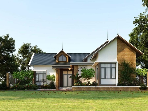 Những mẫu nhà cấp 4 chữ L 3 phòng ngủ 1 phòng thờ từ 500 triệu đến dưới 1 tỷ