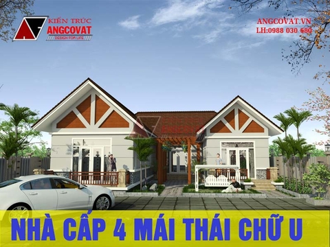 Mê mẩn với những mẫu nhà cấp 4 mái thái hình chữ U đẹp nhất mọi thời đại