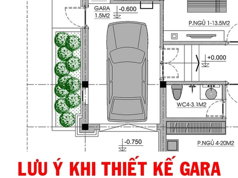 Những lưu ý quan trọng khi thiết kế gara ôtô trong nhà và ngoài trời TV106076