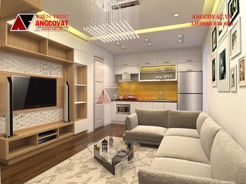 Hình ảnh phối cảnh nội thất chung cư mini 45m2 tiện ích hiện đại NP324066
