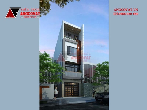 Mẫu thiết kế nhà phố 3 tầng 1 tum mặt tiền 4x18m diện tích 70m2 đẹp mê ly NP108016