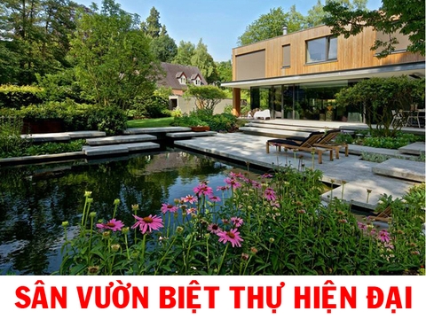 Tìm hiểu thiết kế sân vườn biệt thự phong cách hiện đại đẹp đến từ ANG