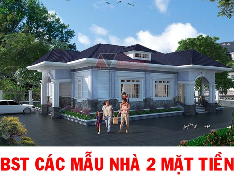 Tổng hợp những mẫu nhà biệt thự đẹp 2 mặt tiền 1 2 3 tầng TIN107077