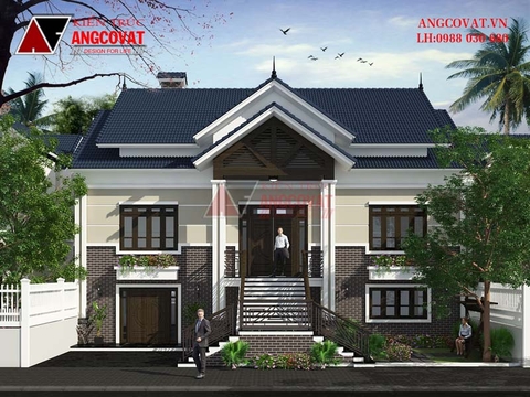 Tư vấn thiết kế nhà 2 tầng cầu thang ngoài trời sao cho đẹp và khoa học