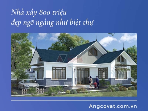 Nhà xây 800 triệu đẹp ngỡ ngàng như biệt thự