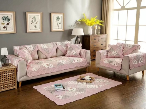 Thảm sofa 70x180 -Xéo hồng - TSF00272