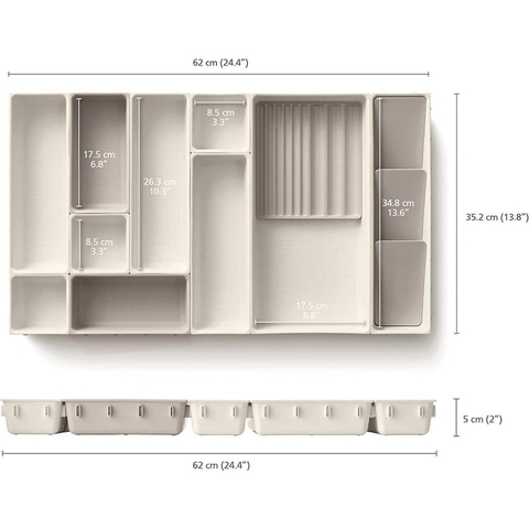 Khay chia ngăn kéo đựng đồ trang điểm Joseph Joseph 75010 Viva 12pc - MPM13501