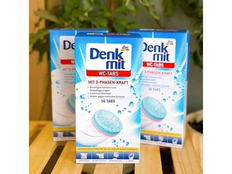 Viên nén vệ sinh bồn cầu Denkmit WC 16 viên - VSN01403