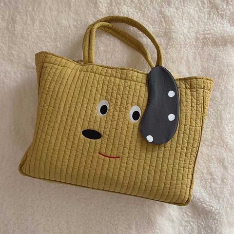 Túi xách vải 40x50x20cm - Màu vàng - BLT09011