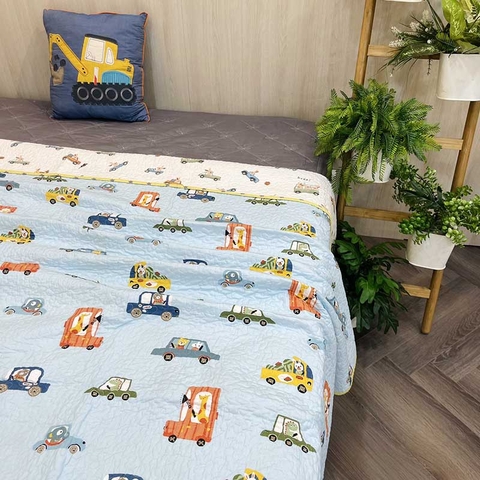 Chăn lẻ 110x130 - Gấu trắng và gấu nâu  - CLB029011