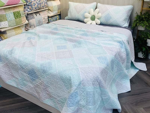 Chăn bộ 240x250cm - xanh đậm - CNB304502