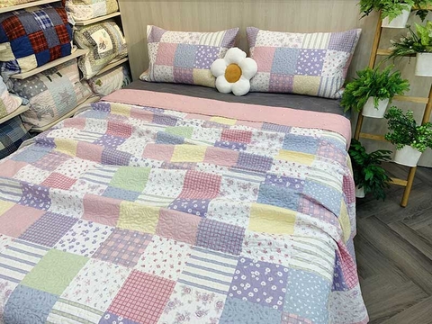 Chăn bộ 200x220cm - Ghép hồng - CNB306103