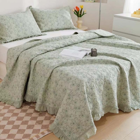 Chăn bộ 200x230cm - xanh lá - CNB3063702