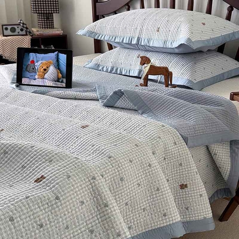 Chăn bộ 3 món 200x230cm - Xanh dương - CNB3065903