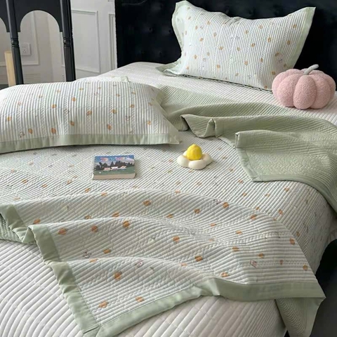 Chăn bộ 3 món 200x230cm - Xanh lá - CNB3065905