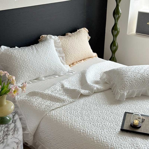 Chăn bộ 3 món 200x230cm - Trắng - CNB3066103