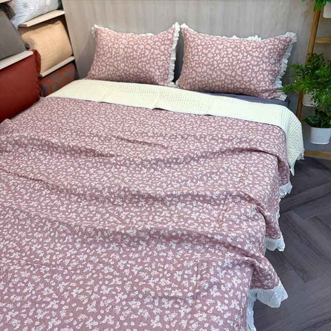 Chăn bộ 230x240cm - Hồng - CNB3066901