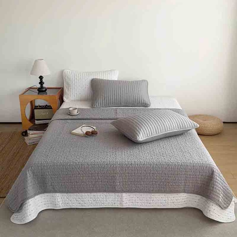Chăn bộ 3 món 200x220cm - Xám - CNB306902