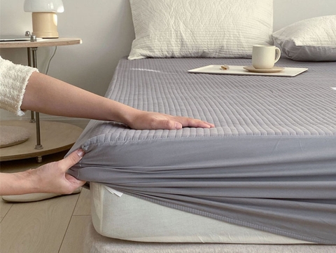 Drap bọc 150x200cm - sọc xám -  DRP00511