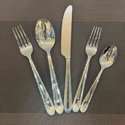 Set dao muỗng nĩa 5 món GS cán bầu - MND00101