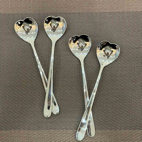 Set 5 muỗng trái tim lớn ALESSI 17cm - MNG02505