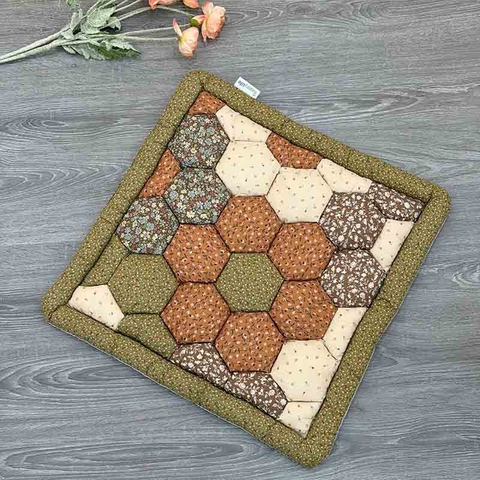 Nệm lót ghế ngồi vuông 50x50cm - Nâu - NNG108003