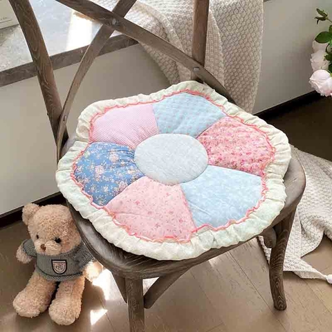 Nệm lót ghế ngồi tròn 45x45cm - Hồng- NNG10902