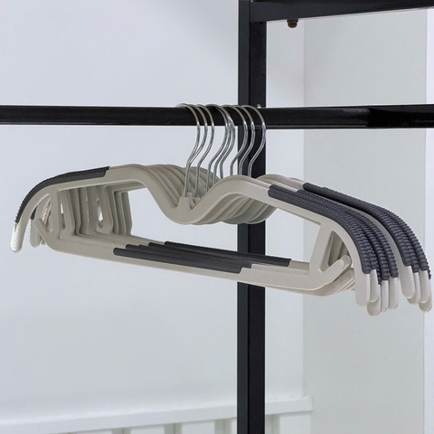 Set 10 móc treo quần áo cổ thấp M1 - NTT113021