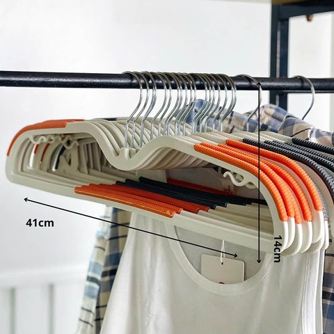 Set 10 móc treo quần áo cổ thấp M2 - NTT113022