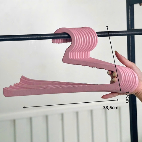 Set 10 móc treo quần áo khuyết 1 bên - NTT113061