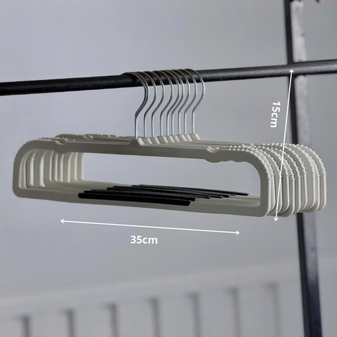 Set 10 móc treo quần áo vuông - NTT113081