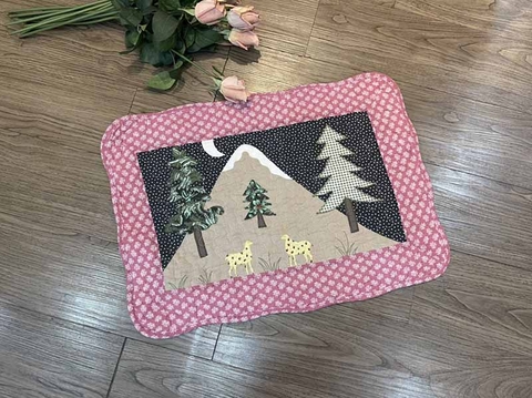 Thảm chùi chân - Cây thông hồng  - TCC05005