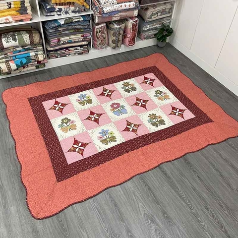 Thảm lót sàn 160x210 - hồng phấn - TLS06321