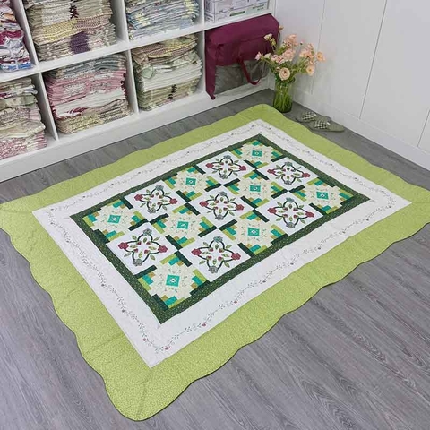 Thảm lót sàn 160x210 - Xanh lá - TLS10521