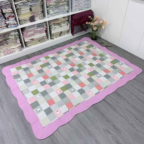 Thảm lót sàn 160x210 - Táo hồng - TLS14021