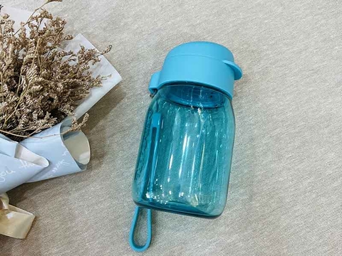 Bình nước Mini Lohas 350 ml Tupperware + không ống hút - Xanh dương - TPW00303