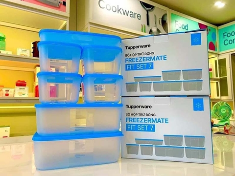 Bộ hộp trữ đông Tupperware Freezermate Fit Set 7 hộp - TPW00901