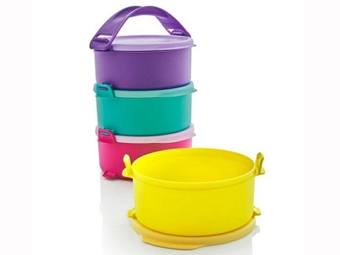 Bộ hộp cơm Small Round Click to go Tupperware - TPW014