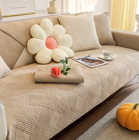 Thảm sofa 90x240cm - Đan xéo cafe sữa - TSF12794