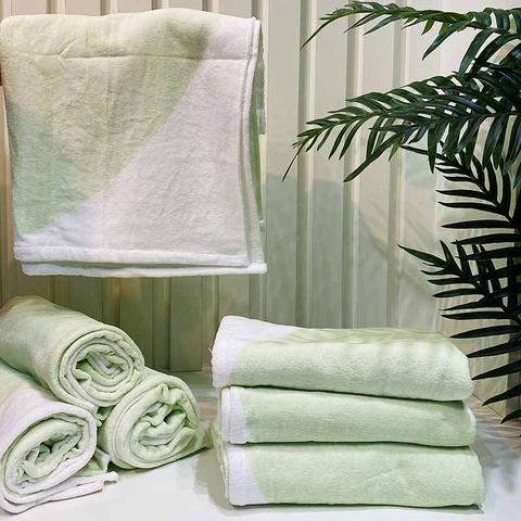 Combo 2 khăn tắm cotton 100% kích thước 65x100cm - KTM08502