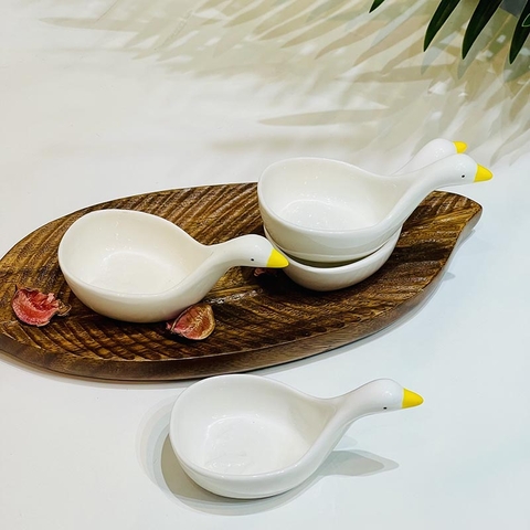 Set 4 chén đựng nước chấm hình con vịt - CDT08001