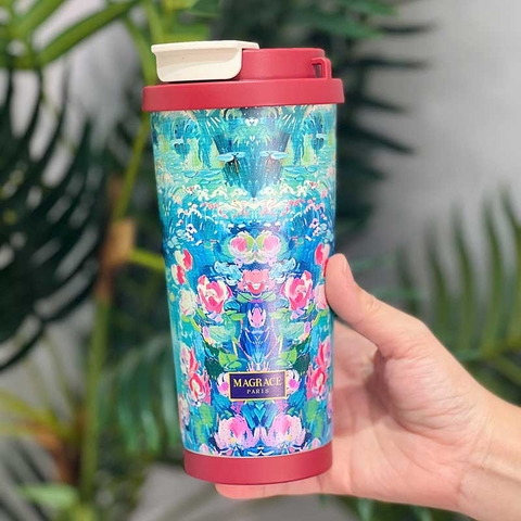Ly giữ nhiệt kèm ống hút Magrace Paris 500ml - Mẫu 3 - BNC131083