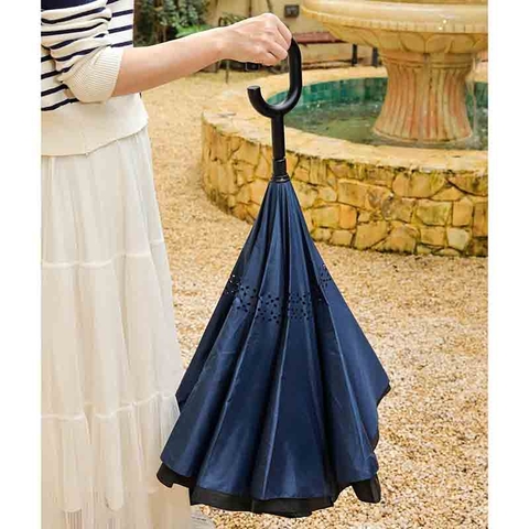 Dù gấp ngược thông minh Kaiyo - Xanh Navy - DPL01902