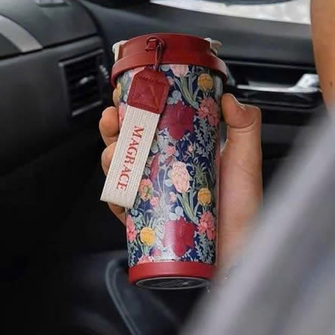 Ly giữ nhiệt kèm ống hút Magrace Paris 500ml - Mẫu 2 - BNC131082