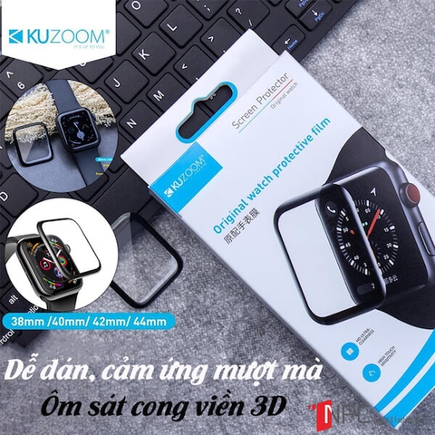 Miếng Dán Cường Lực Dẻo Kuzoom 3D Apple Watch - 38mm|40mm|42mm|44mm