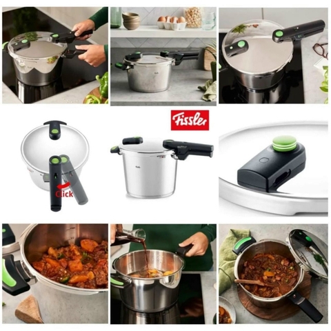 Nồi áp suất FISSLER Vitaquick Green 6 lít made in GERMANY kèm xửng hấp