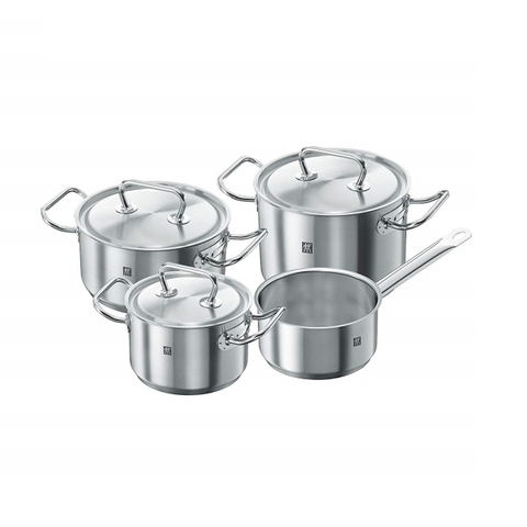 Bộ nồi Zwilling twin classic 4 món vung inox hàng nội địa Đức