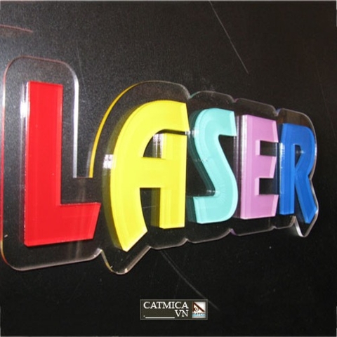 Cắt - Khắc chữ nổi Mica bằng máy CNC & máy Laser